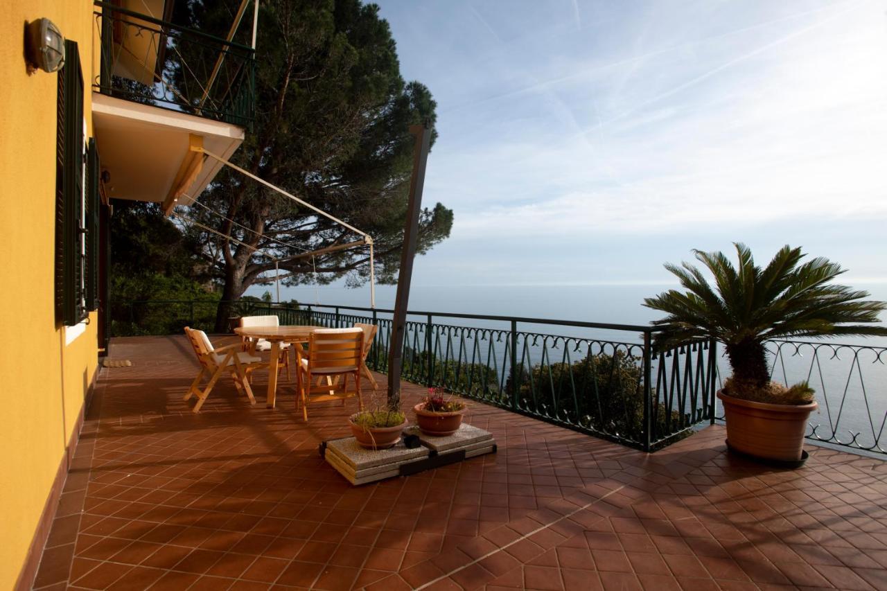 080 - La Villa Storica Il Vigneto 45B, Terrazza Sul Mare - Parcheggio Privato Gratis Moneglia Exteriér fotografie