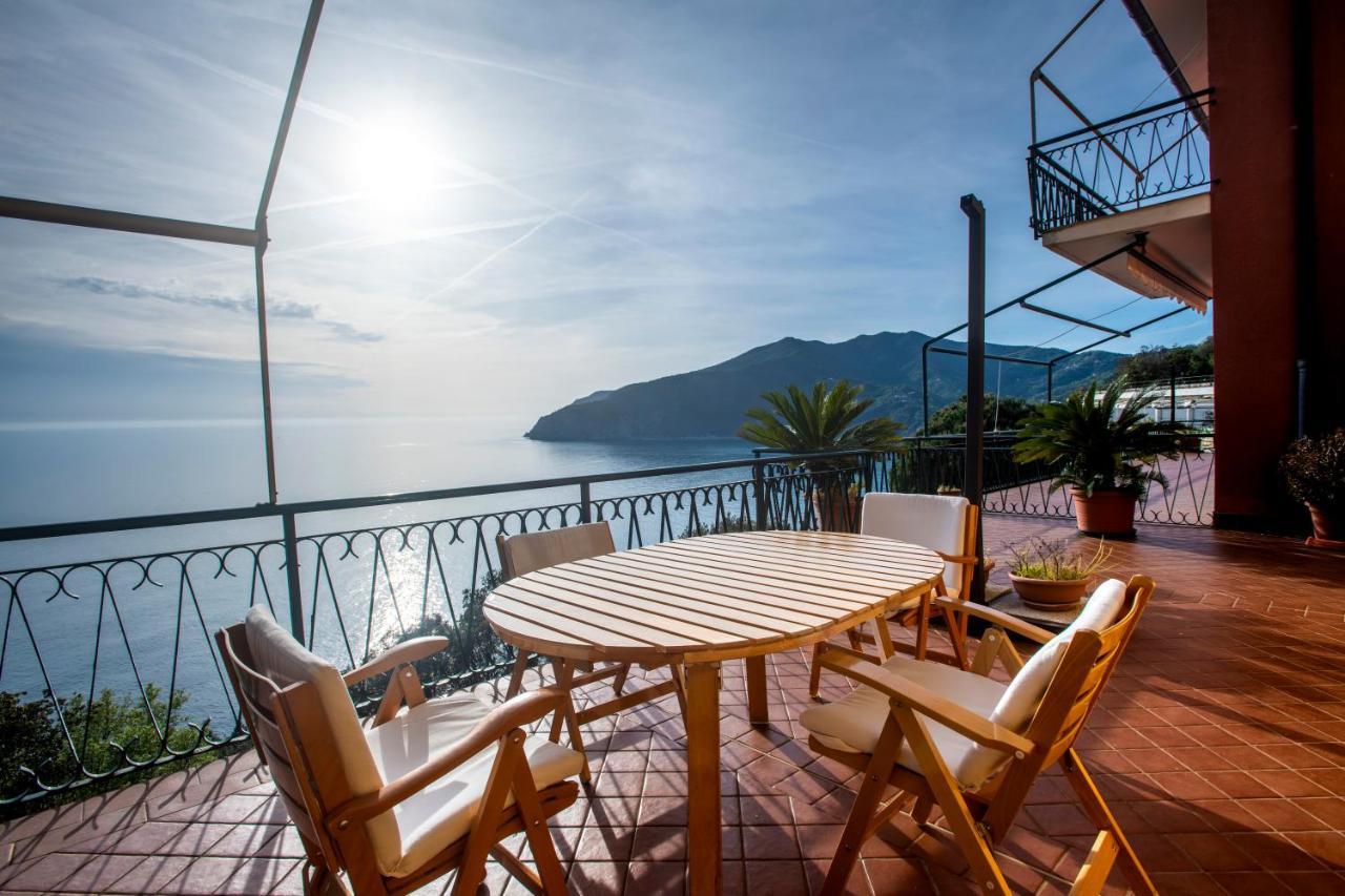 080 - La Villa Storica Il Vigneto 45B, Terrazza Sul Mare - Parcheggio Privato Gratis Moneglia Exteriér fotografie
