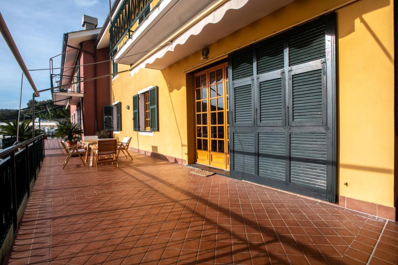 080 - La Villa Storica Il Vigneto 45B, Terrazza Sul Mare - Parcheggio Privato Gratis Moneglia Exteriér fotografie