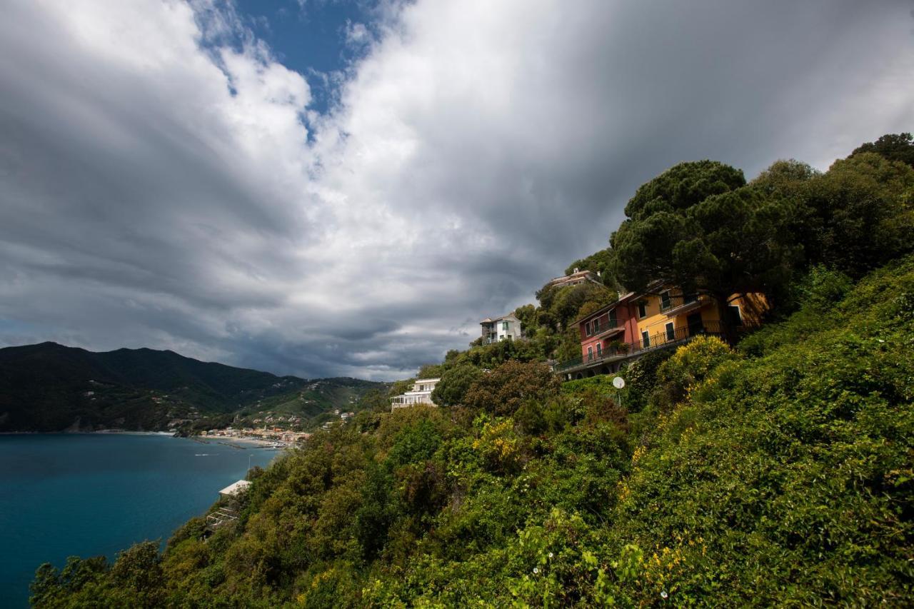 080 - La Villa Storica Il Vigneto 45B, Terrazza Sul Mare - Parcheggio Privato Gratis Moneglia Exteriér fotografie