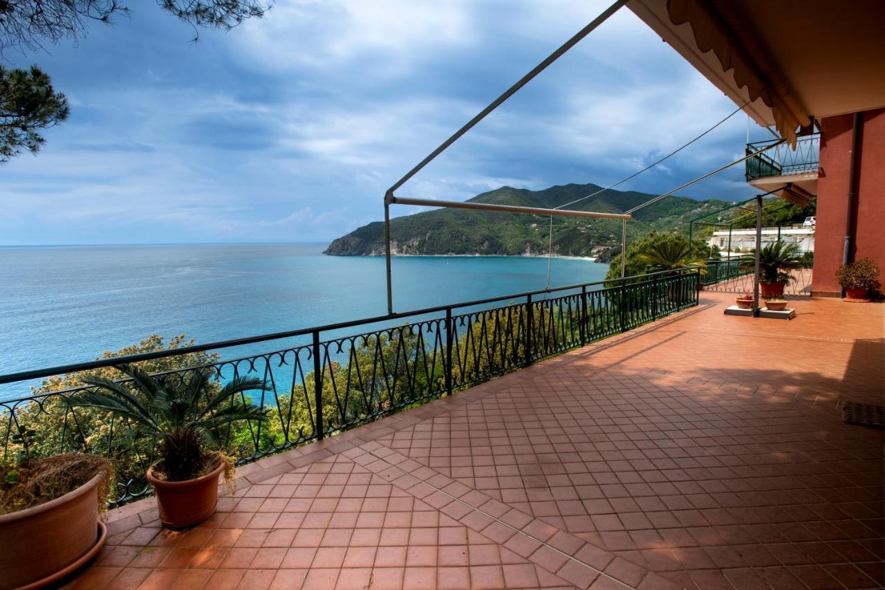 080 - La Villa Storica Il Vigneto 45B, Terrazza Sul Mare - Parcheggio Privato Gratis Moneglia Exteriér fotografie