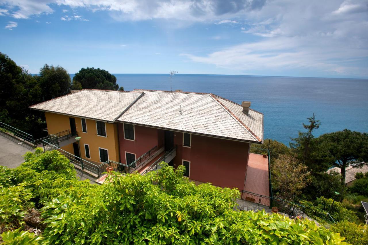 080 - La Villa Storica Il Vigneto 45B, Terrazza Sul Mare - Parcheggio Privato Gratis Moneglia Exteriér fotografie